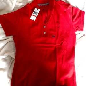 Women’s polo shirt (red)